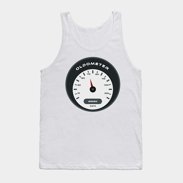 70th birthday oldometer Tank Top by Boss creative